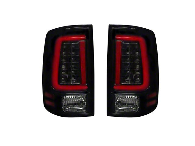 OLED Tail Lights; Black Housing; Smoked Lens (09-18 RAM 1500 w/ Factory Halogen Tail Lights)