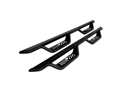 Westin Outlaw Drop Nerf Side Step Bars; Textured Black (09-18 RAM 1500 Quad Cab)