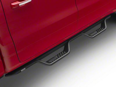 Westin Outlaw Drop Nerf Side Step Bars; Textured Black (19-25 RAM 1500 Crew Cab)