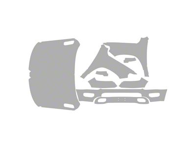 Paint Protection PPF Pre-Cut Kit; Complete Full Front Kit; Gloss (19-25 RAM 1500 Big Horn, Lonestar & Tradesman Crew Cab)