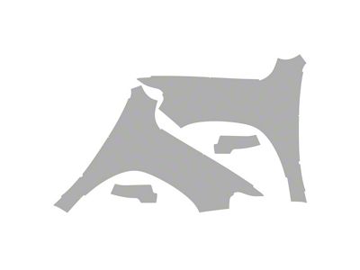 Paint Protection PPF Pre-Cut Kit; Fenders/Mirrors; Gloss (19-25 RAM 1500 Big Horn, Lonestar & Tradesman Quad Cab)