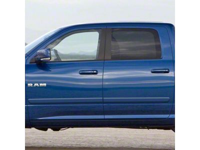 Painted Body Side Molding; Bright White (09-18 RAM 1500 Crew Cab)