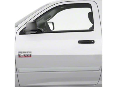 Painted Body Side Molding; Bright White (09-18 RAM 1500 Regular Cab)