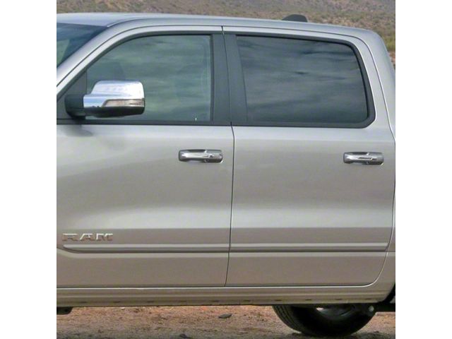 Painted Body Side Molding; Bright White (19-24 RAM 1500 Crew Cab)