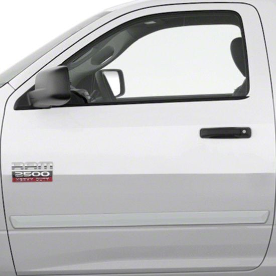 RAM 1500 Painted Body Side Molding; Pitch Black (0918 RAM 1500 Regular