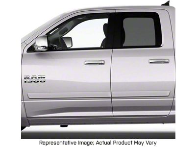 Painted Body Side Molding; Silver (09-18 RAM 1500 Quad Cab)