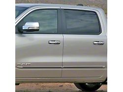 Painted Body Side Molding with Black Insert; Bright White (19-26 RAM 1500 Crew Cab)