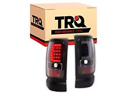 Performance LED Tail Lights; Black Housing; Clear Lens (94-01 RAM 1500)