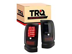 Performance LED Tail Lights; Black Housing; Smoked Lens (94-01 RAM 1500)