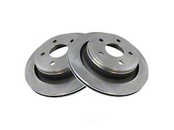 Plain Vented 5-Lug Rotors; Rear Pair (02-18 RAM 1500)