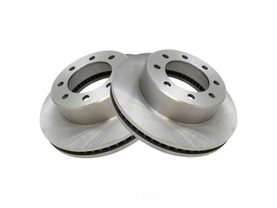 Plain Vented 8-Lug Rotors; Front Pair (2012 RAM 1500 Tradesman HD)