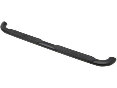 Platinum 4-Inch Oval Side Step Bars; Black (02-08 RAM 1500 Quad Cab)