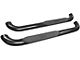 Platinum 4-Inch Oval Side Step Bars; Black (02-08 RAM 1500 Regular Cab)