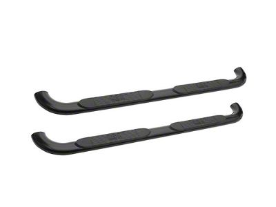 Platinum 4-Inch Oval Side Step Bars; Black (19-25 RAM 1500 Quad Cab)