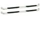 Platinum 4-Inch Oval Side Step Bars; Stainless Steel (02-08 RAM 1500 Quad Cab)
