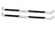 Platinum 4-Inch Oval Side Step Bars; Stainless Steel (09-18 RAM 1500 Crew Cab)