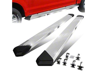 Pleated Running Boards; Stainless Steel (19-24 RAM 1500 Crew Cab)