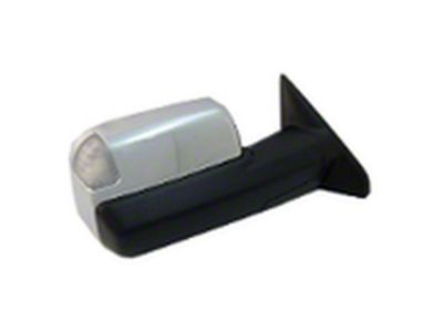 Replacement Powered Towing Mirror with Turn Signal and Puddle Light; Passenger Side (10-12 RAM 1500)