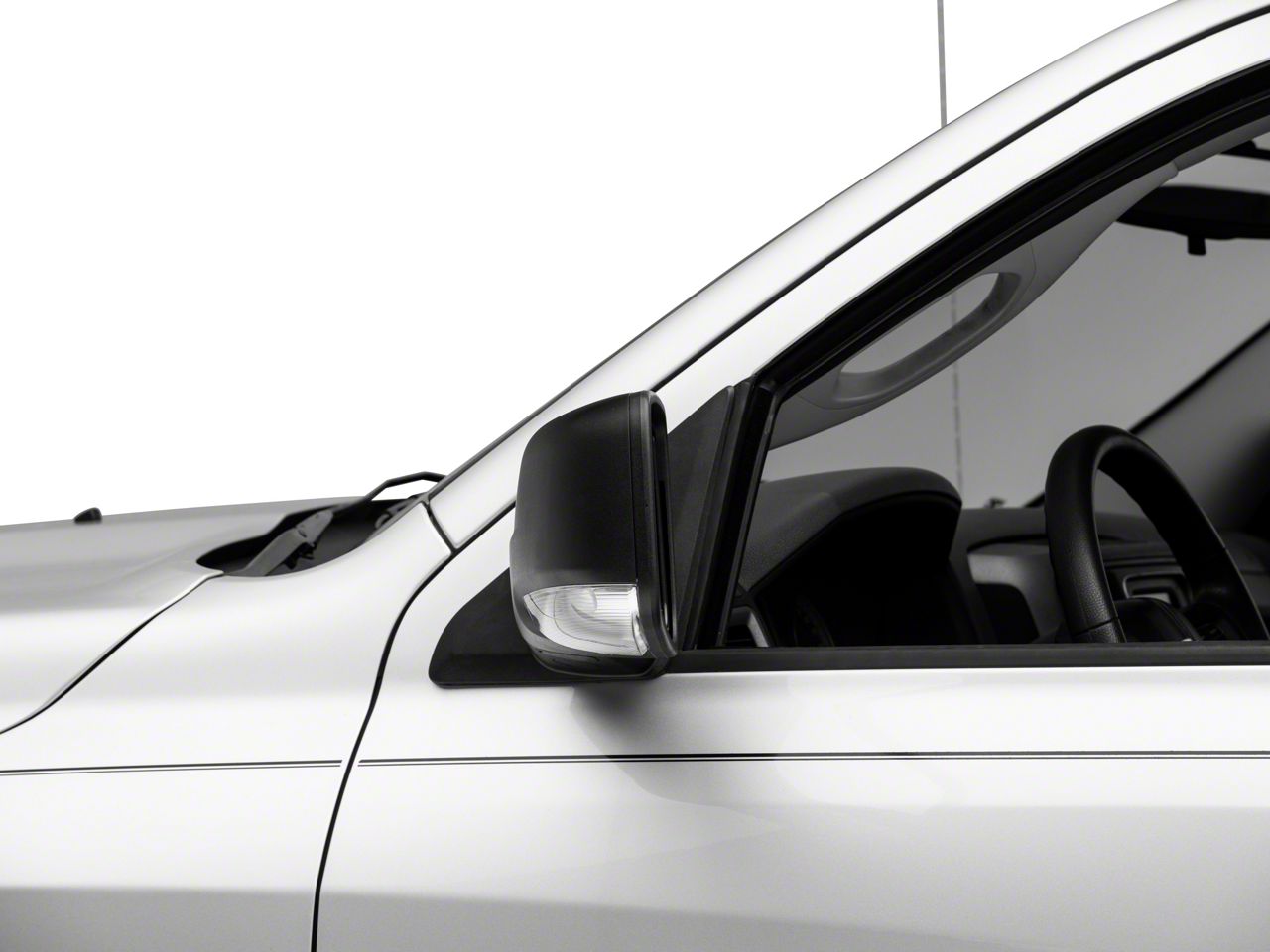 Driver Side Power Fold Heated Mirror With Temp Sensor For 2013-2019 Ram 1500 – Textured Black