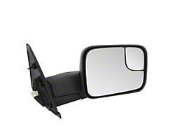Powered Heated Manual Extended Mirror; Passenger Side (02-08 RAM 1500)