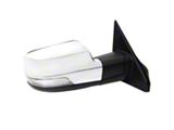 Powered Heated Manual Fold Mirror with BSD, Puddle Light and Turn Signal; Chrome; Passenger Side (19-26 RAM 1500)