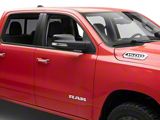 Powered Heated Manual Fold Mirror with BSD, Puddle Light and Turn Signal; Textured Black; Passenger Side (19-26 RAM 1500)