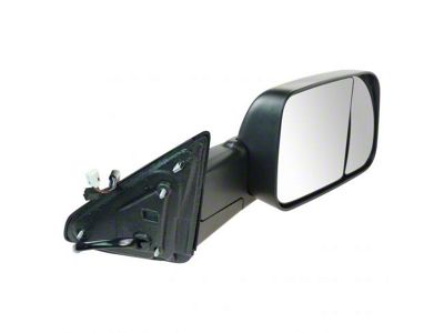 Powered Heated Manual Folding Towing Mirror; Passenger Side (13-18 RAM 1500)