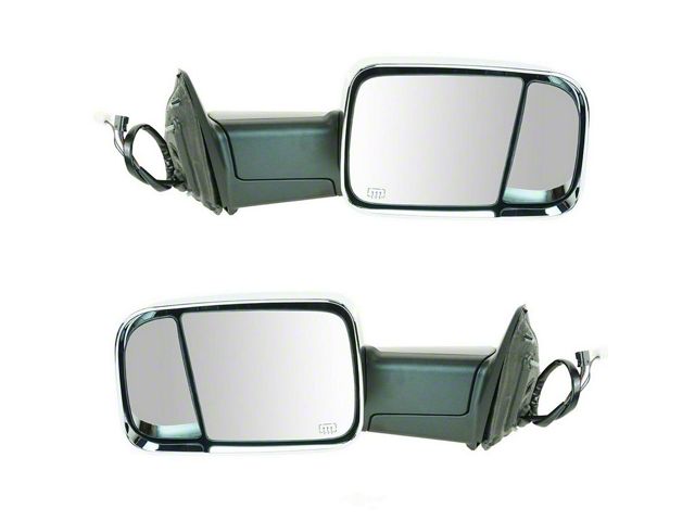 Powered Heated Manual Folding Towing Mirrors with Chrome Cap (09-11 RAM 1500)