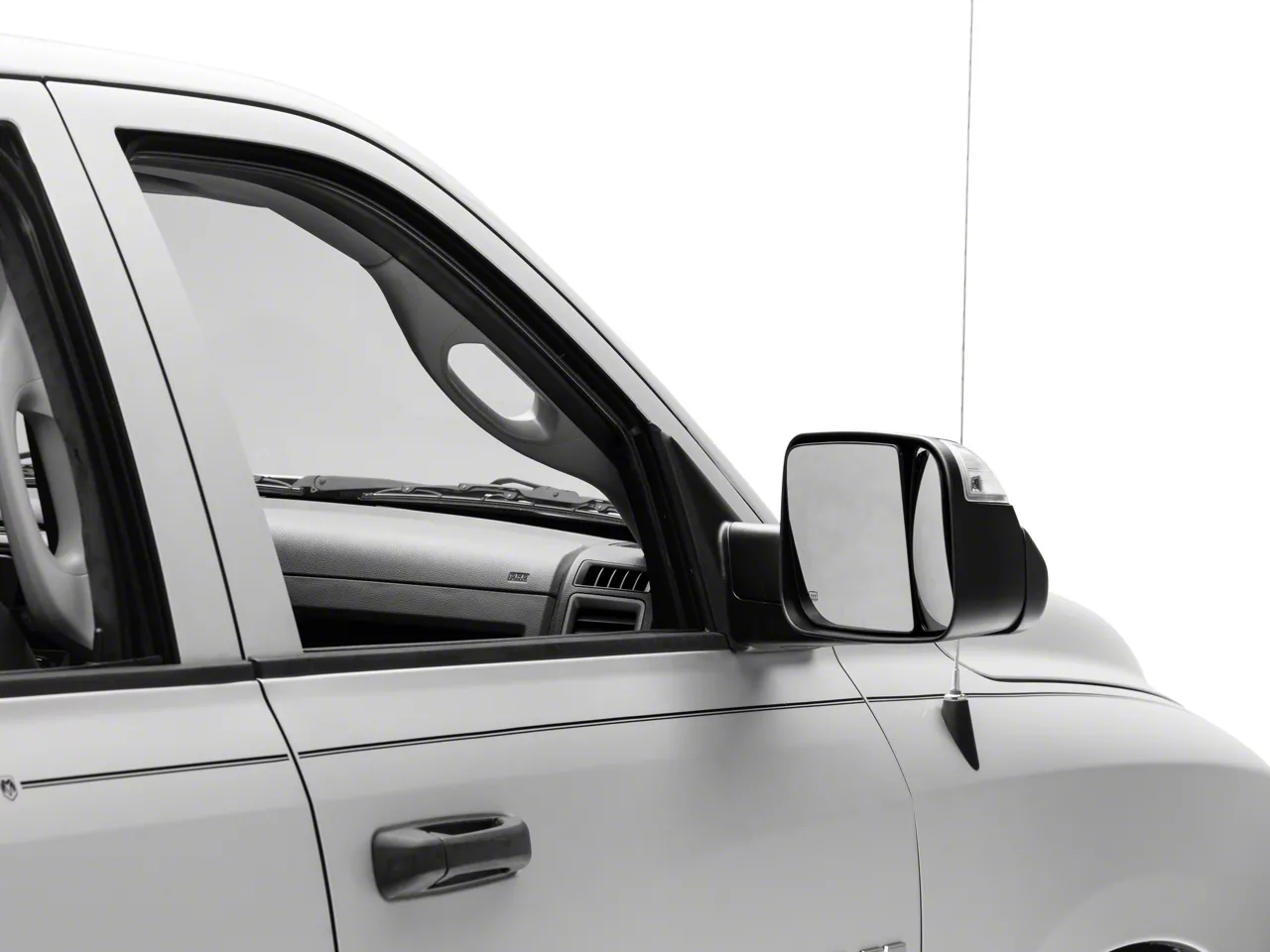 Driver Side Manual Fold Heated Mirror For Ram 1500/2500 2009-2012 – Black