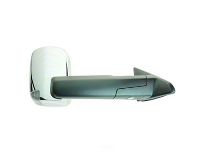 Powered Heated Memory Manual Folding Towing Mirror with Chrome Cap; Passenger Side (13-18 RAM 1500)