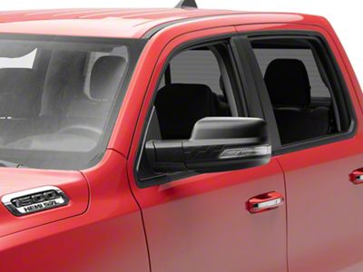 Powered Heated Memory Power Folding Mirror with Puddle Light and Turn Signal; Textured Black; Driver Side (19-25 RAM 1500)