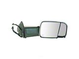 Powered Heated Memory Power Folding Towing Mirror with Chrome Cap; Passenger Side (13-18 RAM 1500)
