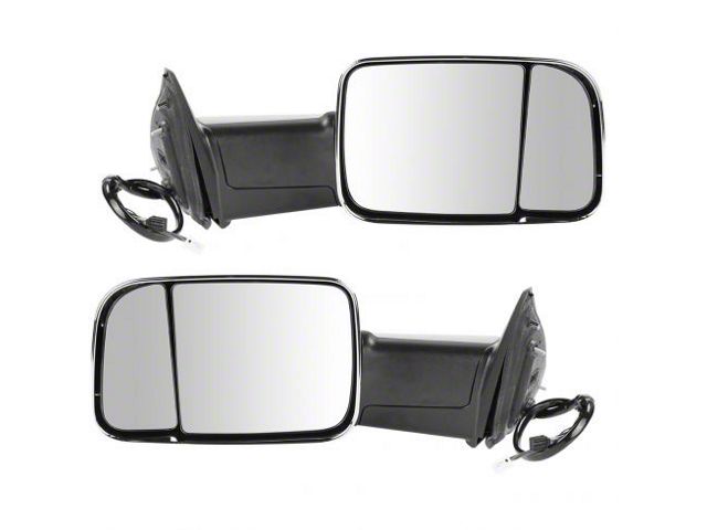 Powered Heated Memory Power Folding Towing Mirrors with Chrome Cap (13-18 RAM 1500)