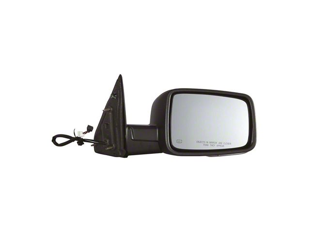 Replacement Powered Heated Mirror with Puddle Light and Turn Signal; Passenger Side (2009 RAM 1500)