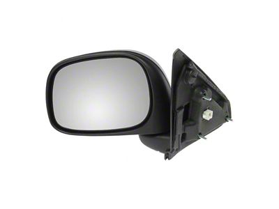 Powered Heated Mirror; Textured Black; Driver Side (02-08 RAM 1500)