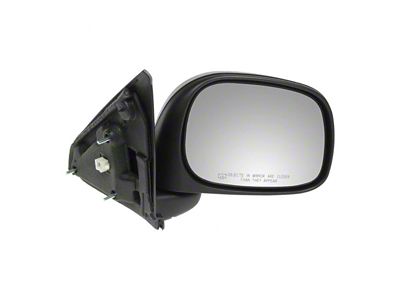 Powered Heated Mirror; Textured Black; Passenger Side (02-08 RAM 1500)