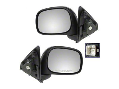 Powered Heated Mirrors; Textured Black (02-08 RAM 1500)