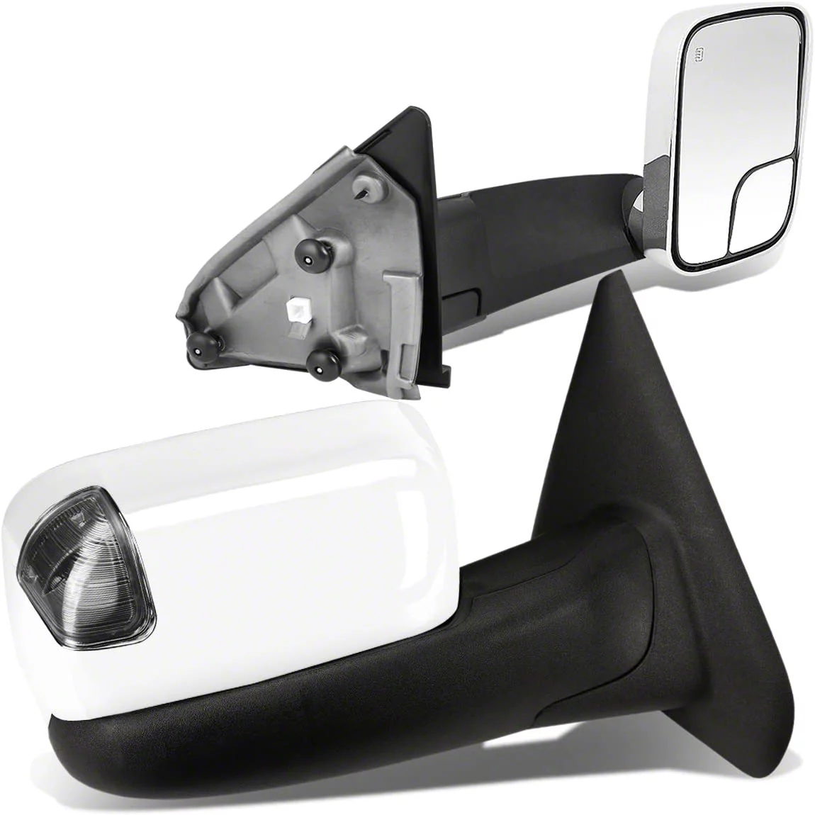 RAM 1500 Powered Heated Towing Mirrors with Smoked LED Turn Signals (02