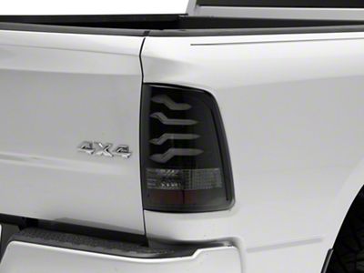 PRO-Series LED Tail Lights; Jet Black Housing; Smoked Lens (09-12 RAM 1500; 13-18 RAM 1500 w/ Factory Halogen Tail Lights)