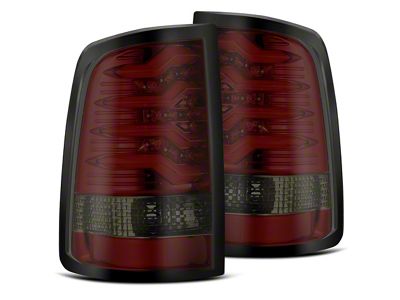 PRO-Series LED Tail Lights; Red Housing; Smoked Lens (13-18 RAM 1500 w/ Factory LED Tail Lights)