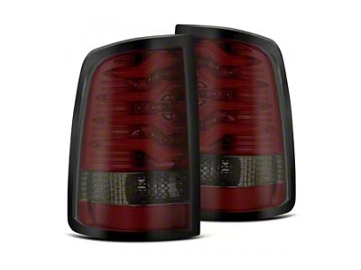 PRO-Series LED Tail Lights; Red Housing; Smoked Lens (09-18 RAM 1500 w/ Factory Halogen Tail Lights)