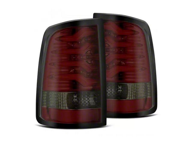 PRO-Series LED Tail Lights; Red Housing; Smoked Lens (09-18 RAM 1500 w/ Factory Halogen Tail Lights)