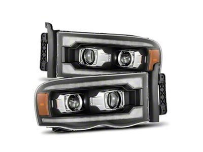 PRO-Series Projector Headlights; Black Housing; Clear Lens (02-05 RAM 1500)