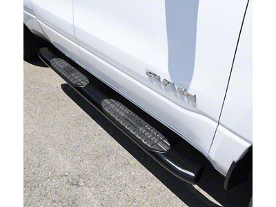 Westin Pro Traxx 5-Inch Oval Side Step Bars; Black (19-25 RAM 1500 Quad Cab)