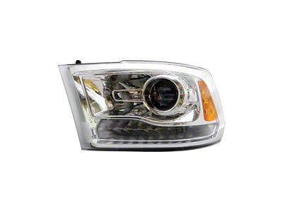 Projector Headlights; Chrome Housing; Clear Lens (09-12 RAM 1500 w/ Factory Halogen Non-Projector Headlights)