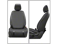 Protex Plus Series Front Seat Covers; Dark Gray/Black (Universal; Some Adaptation May Be Required)