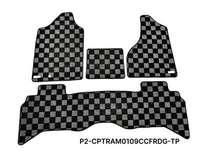 Race Carpet Front and Rear Floor Mats; Dark Gray (05-06 RAM 1500 SRT-10 Quad Cab)