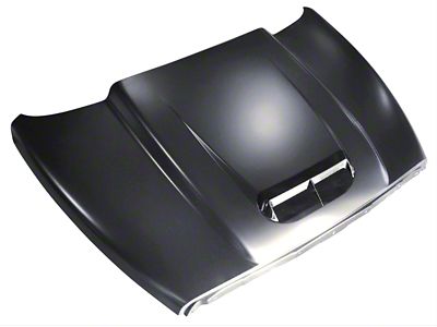 Ram Air Style Hood; Unpainted (02-08 RAM 1500)