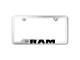 RAM License Plate Frame; Chrome (Universal; Some Adaptation May Be Required)