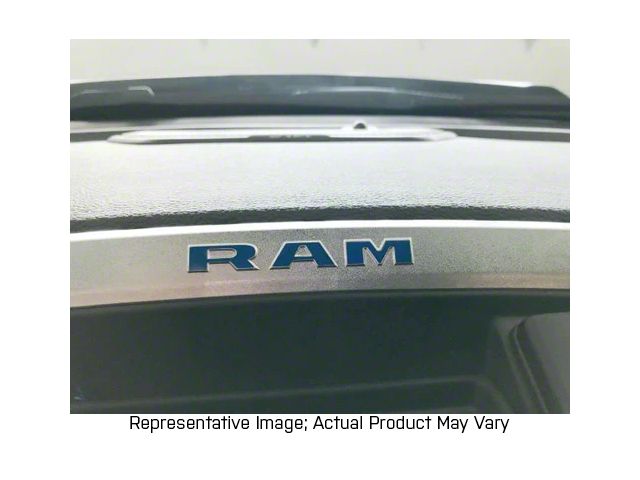 RAM Radio Bezel Overlay Decals; Black Camo (19-23 RAM 1500)
